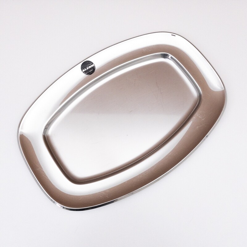 Oval serving plate 125 design Anselmo Vitale and Carlo Mazzeri for Alessi