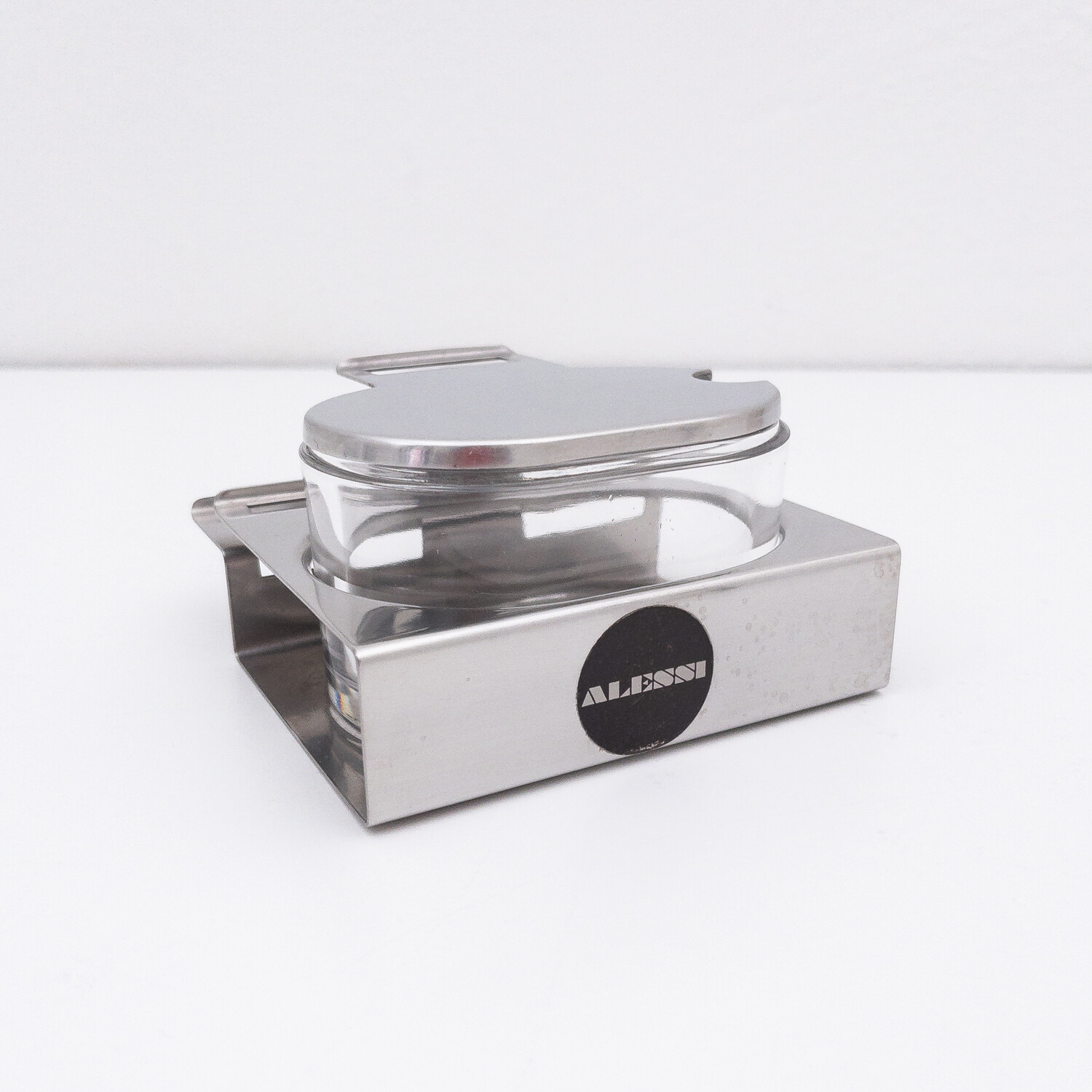 Pitagora 0171 cheese maker in stainless steel designed by Anselmo Vitale and Carlo Mazzeri for Alessi