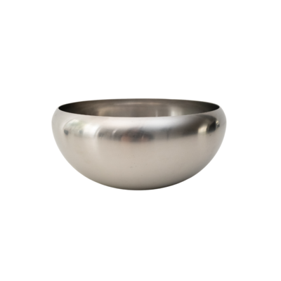 Salad bowl 205 in stainless steel, design Anselmo Vitale and Carlo Mazzeri for Alfra Alessi, Italy, 1970s