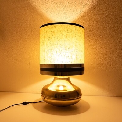 Lampshade in metal and fabric from the 70s