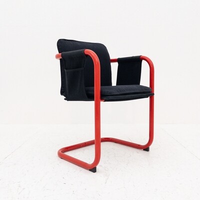 Gae Aulenti style cantilever armchair, Italy 1960s