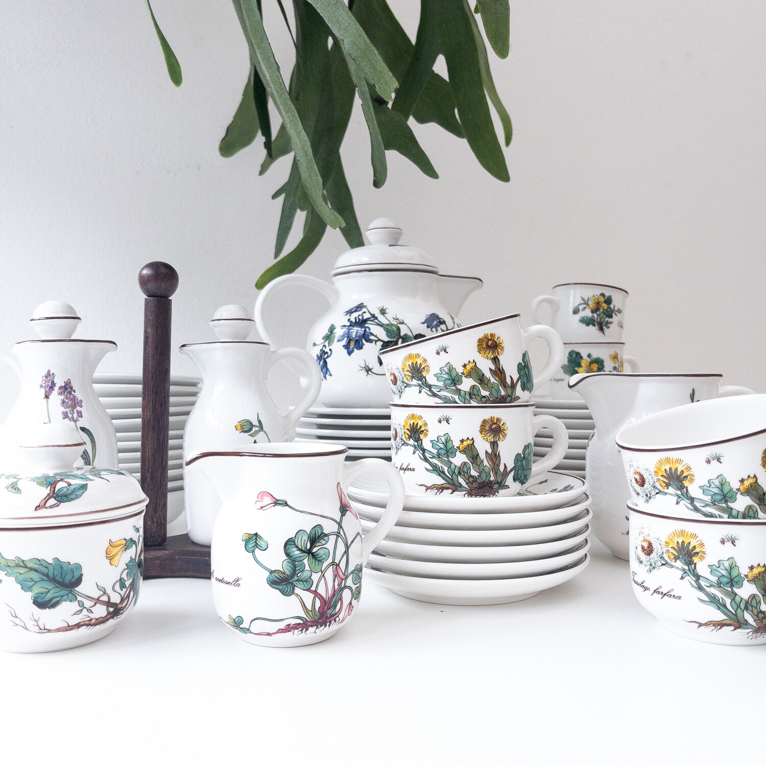 Botanica series porcelain service by Villeroy &amp; Boch from the 1990s