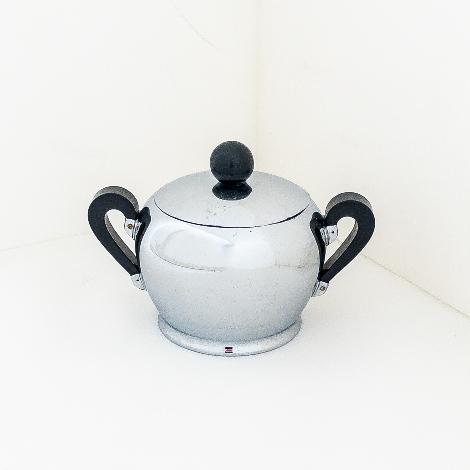Bombè sugar bowl by Carlo Alessi for Alfra, Italy 1930s