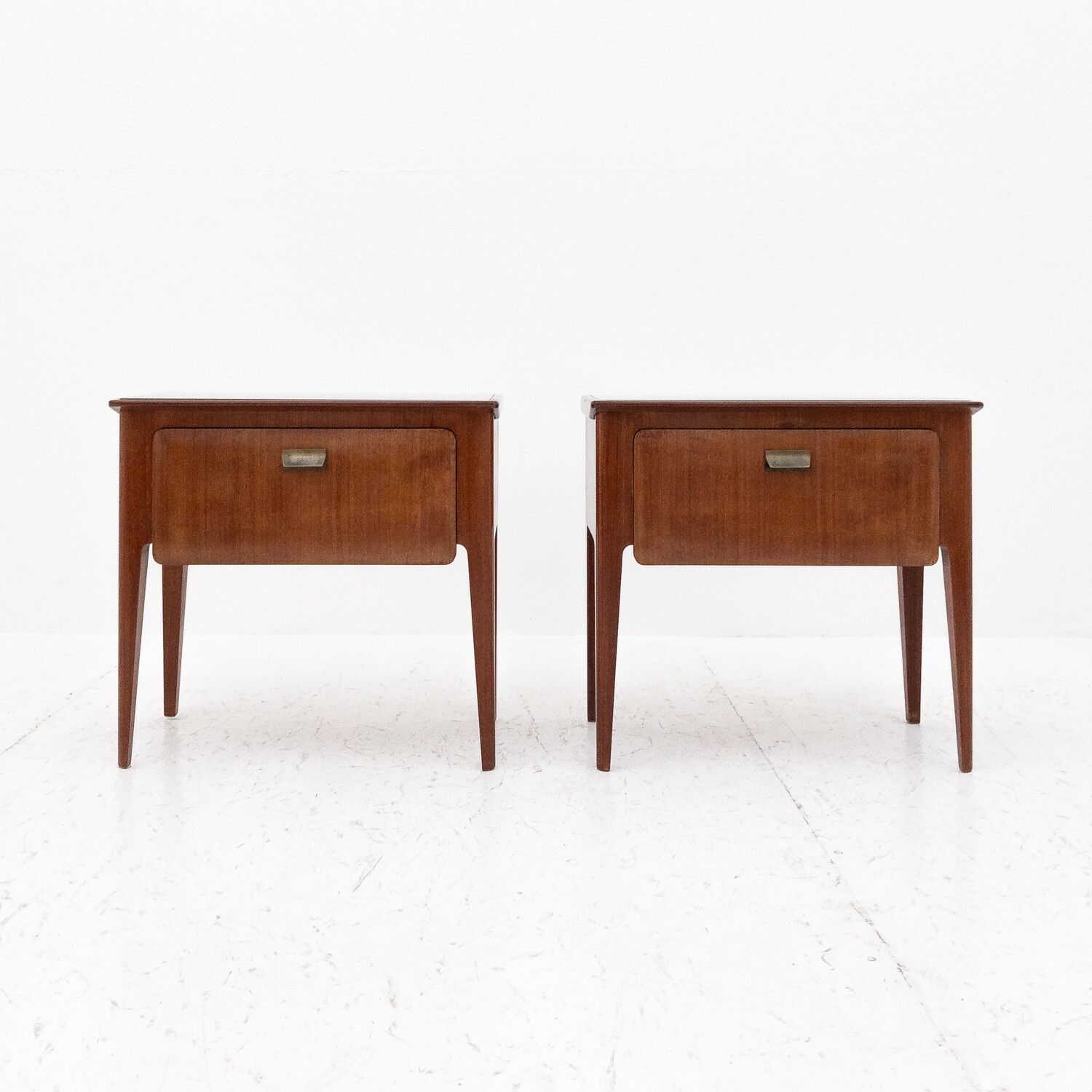 Set of 2 70s wooden bedside tables