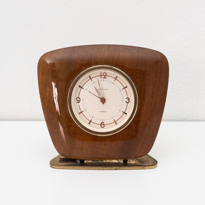 Lowenthal 2 Jewels table alarm clock, Switzerland, 1960s