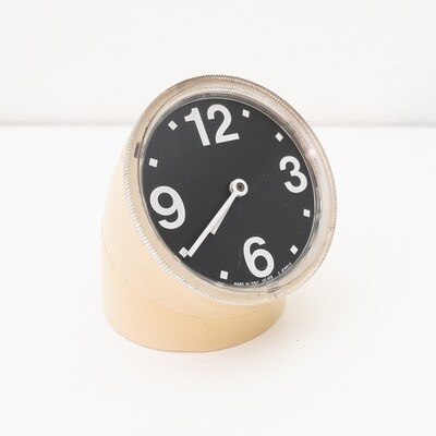 Cronotime table clock by Pio Manzù for Ritz-Italora, Italy, 1960s