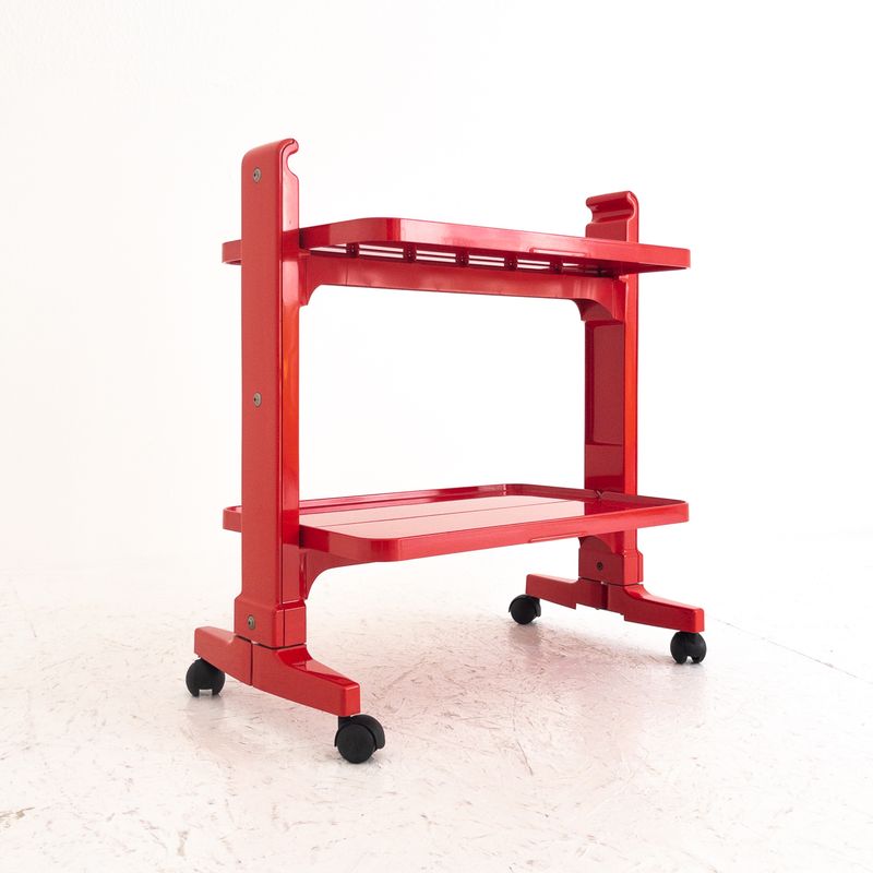 Folding service trolley model Biplano by Carrara &amp;amp; Matta, Italy 1970s