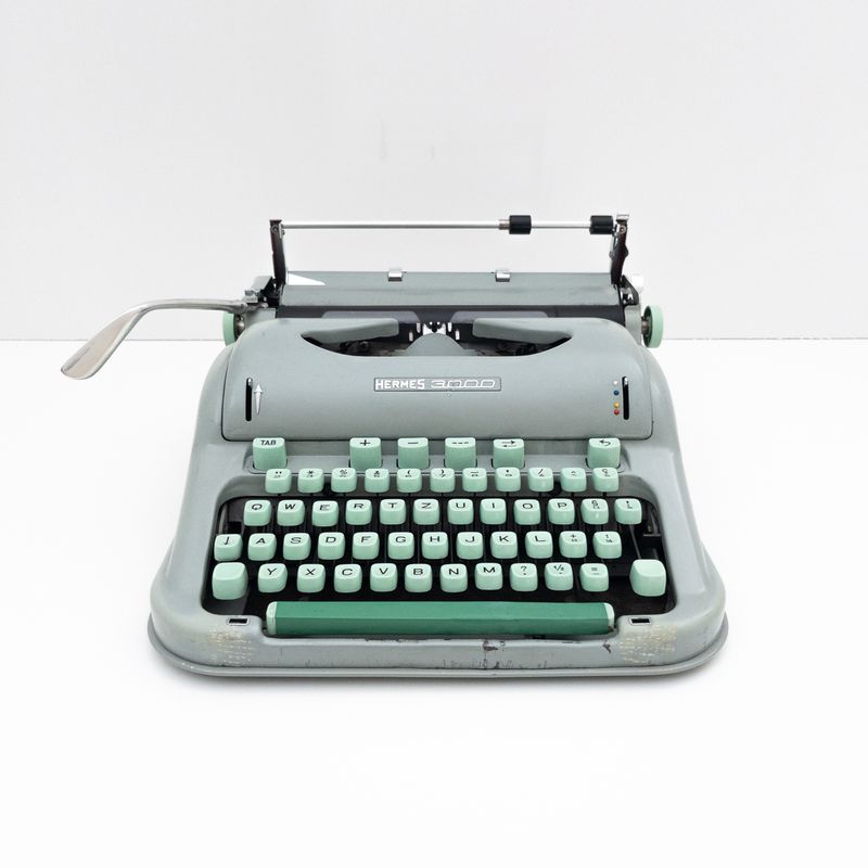 Hermes 3000 Paillad typewriter, Switzerland, 1950s