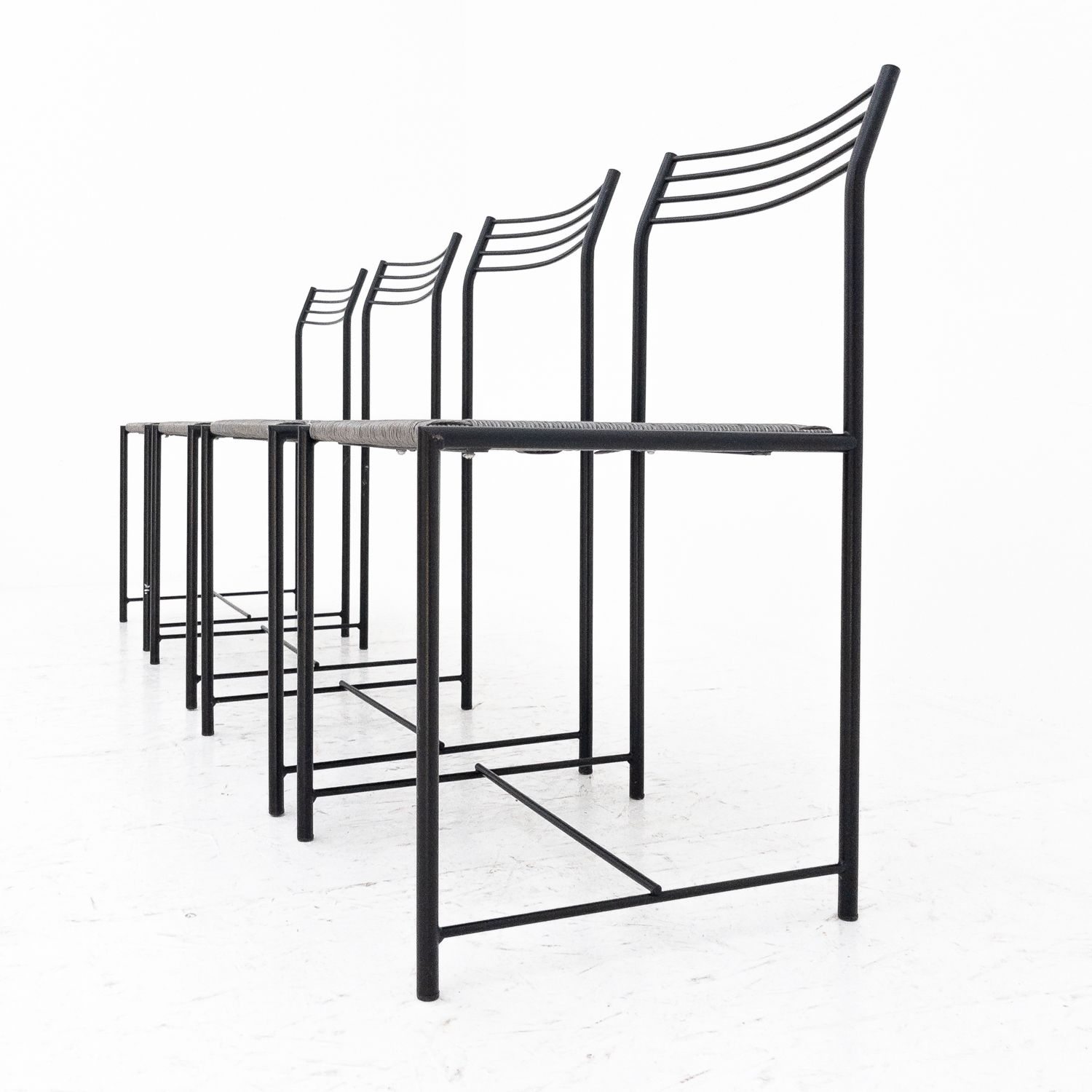 Set of 4 Paludis chairs by Giandomenico Belotti for Fly line, Italy 1980s