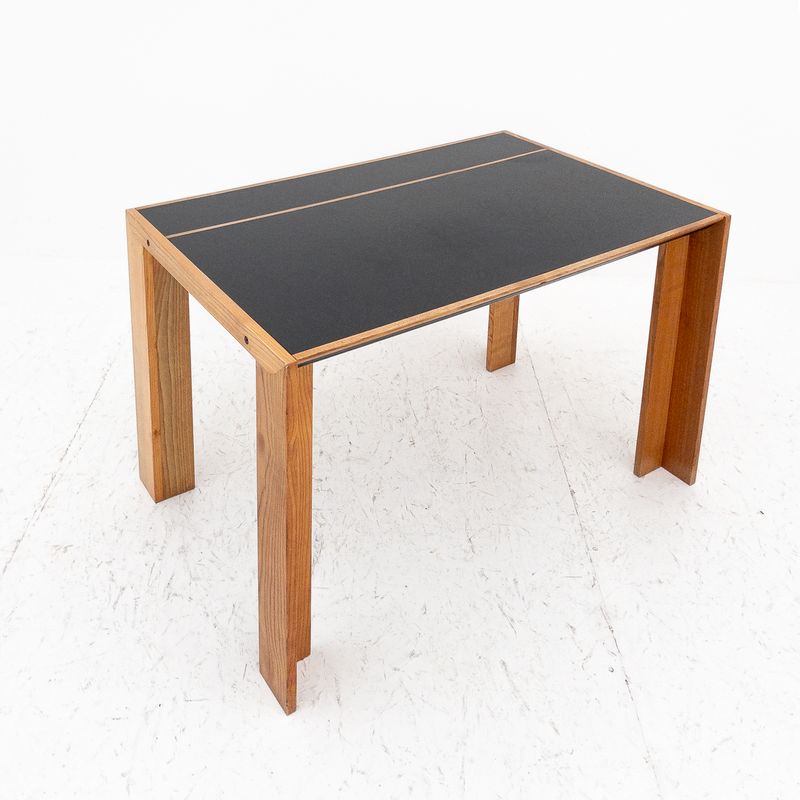 Wooden desk, Italy 80s