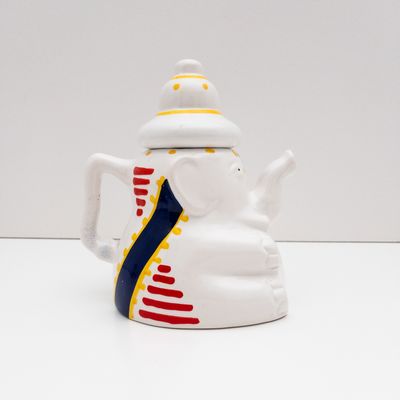 Vintage Ati Tea Hand Painted Ceramic Elephant Teapot