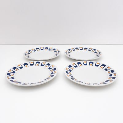 Set di 4 piatti frutta design Antonia Campi per Richard Ginori, Italia anni &#39;70