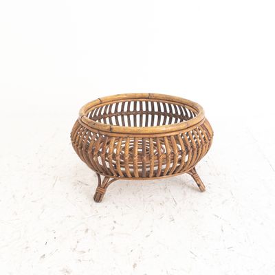 Vintage Bamboo Plant Stand, Italy, 1960s