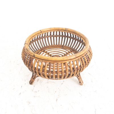 Vintage Bamboo Plant Stand, Italy, 1960s