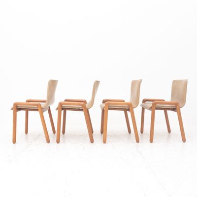 Set of 4 Dilos chairs designed by Guido Faleschini for I4 Mariani, Italy, 1970s