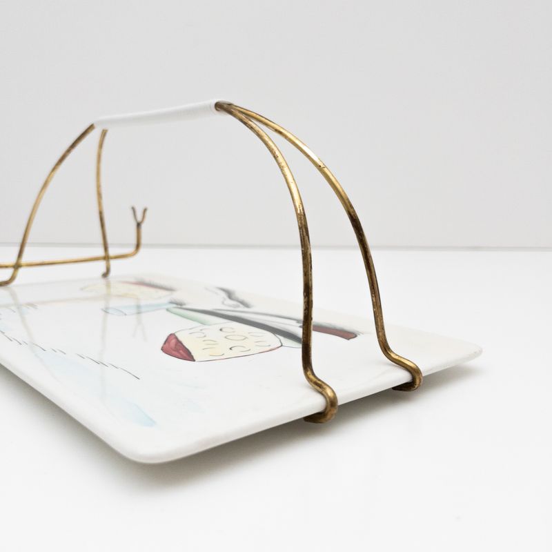 Vintage Italian Cheese Plate by Deam Laveno, 1960s