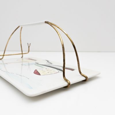 Vintage Italian Cheese Plate by Deam Laveno, 1960s