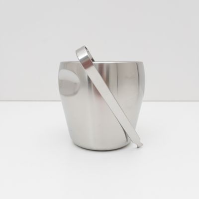Ice Bucket with Steel Tongs, Series 871 – Design by Luigi Massoni and Carlo Mazzeri for Alfra Alessi