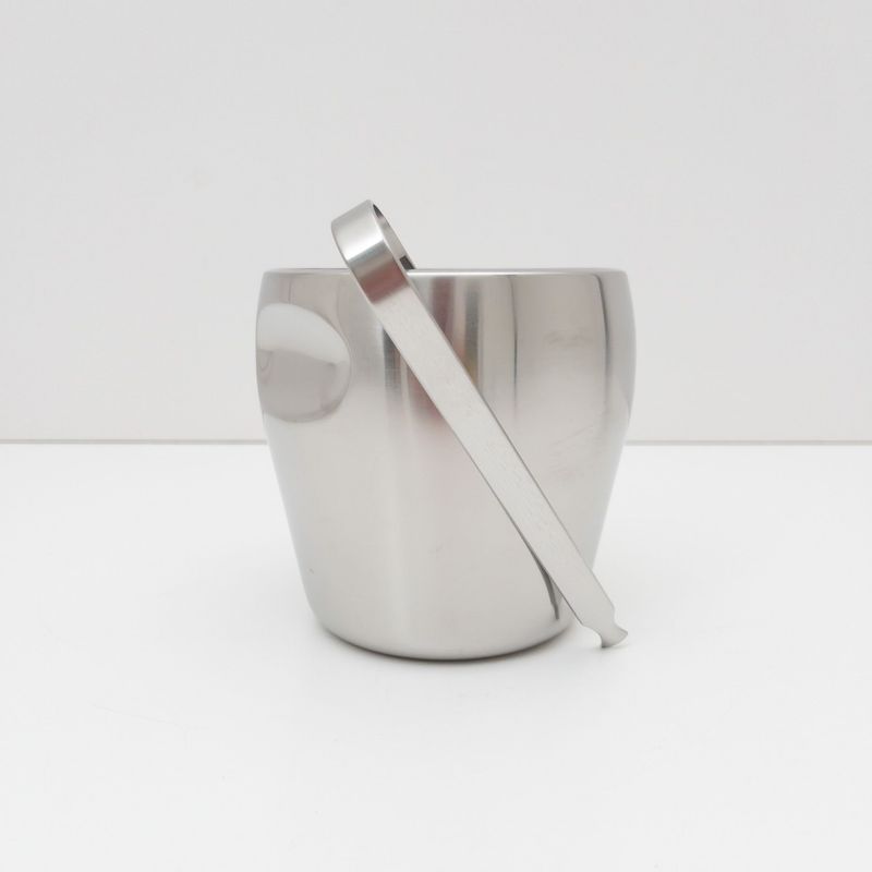 Ice Bucket with Steel Tongs, Series 871 – Design by Luigi Massoni and Carlo Mazzeri for Alfra Alessi