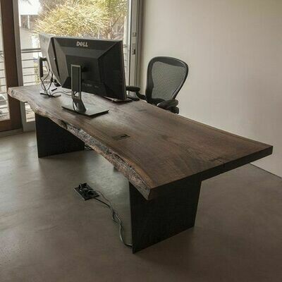 Slab office desk