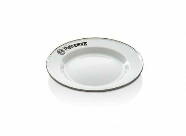Petromax bord emaille wit (per set van twee borden) (px-plate-w)