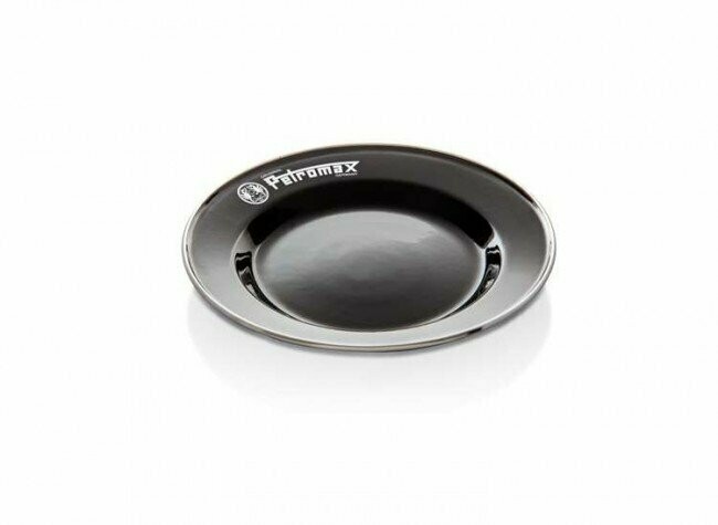 Petromax bord emaille zwart (per set van twee borden) (px-plate-s)