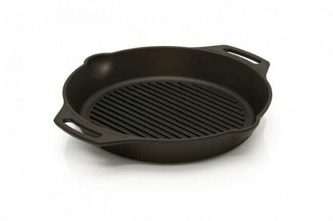Petromax gietijzeren grillpan - 30 cm - met twee handvatten (grill-skillet gp30h-t)