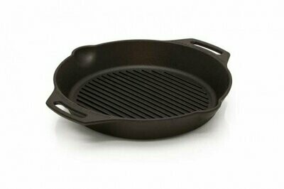 Petromax gietijzeren grillpan - 30 cm - met twee handvatten (grill-skillet gp30h-t)