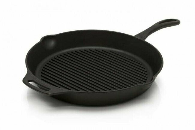 Petromax gietijzeren grillpan - 35 cm - met steel (grill-skillet gp35t)