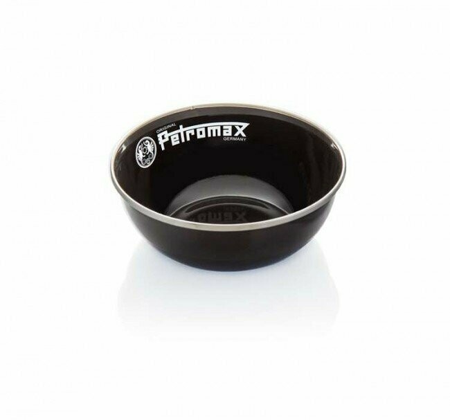 Petromax kom emaille zwart (per set van twee kommen) (px-bowl-s)