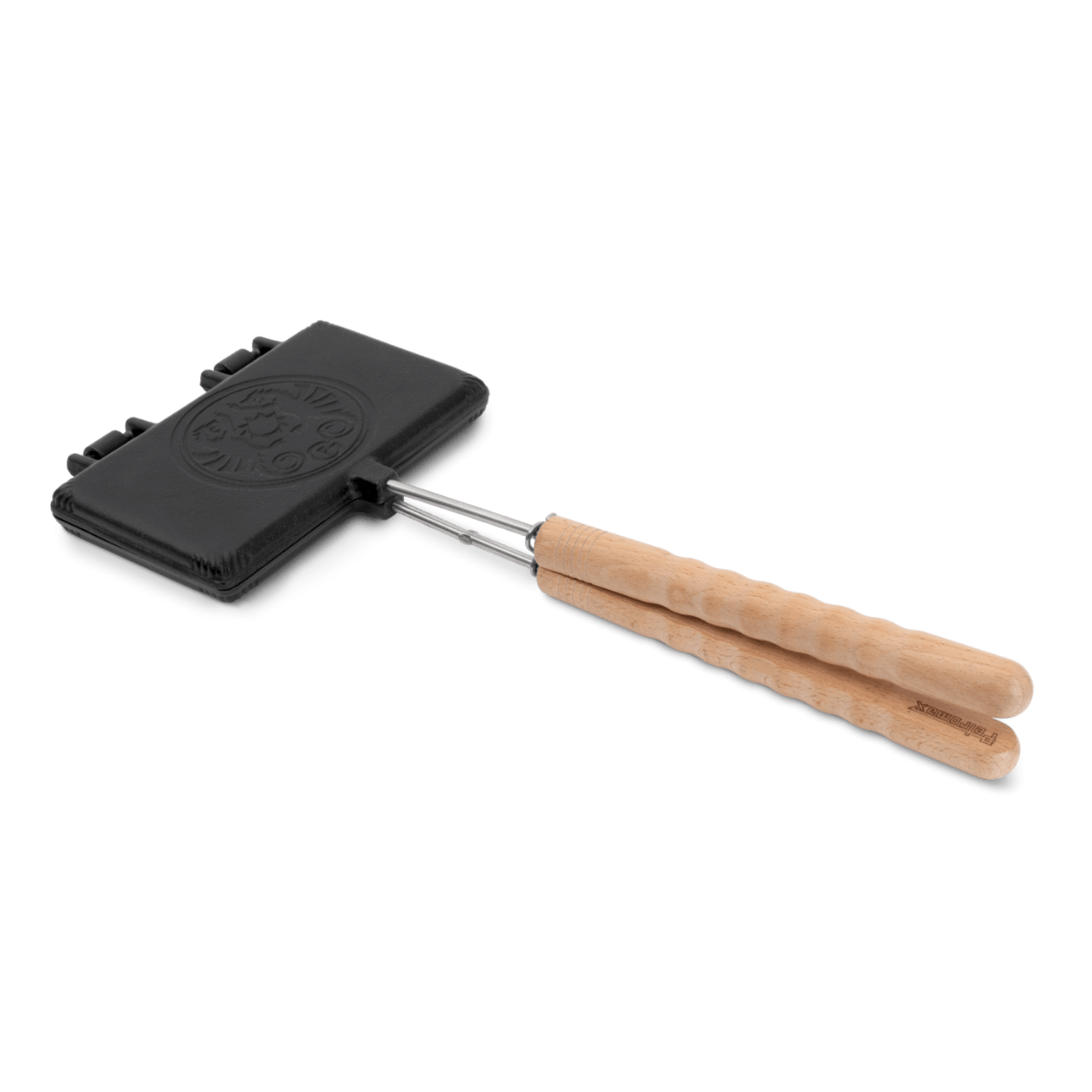 Petromax gietijzeren wafel-ijzer met korte steel  (wf-iron-s)