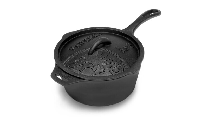 Petromax gietijzeren steelpan met deksel(2 liter/ kr2)