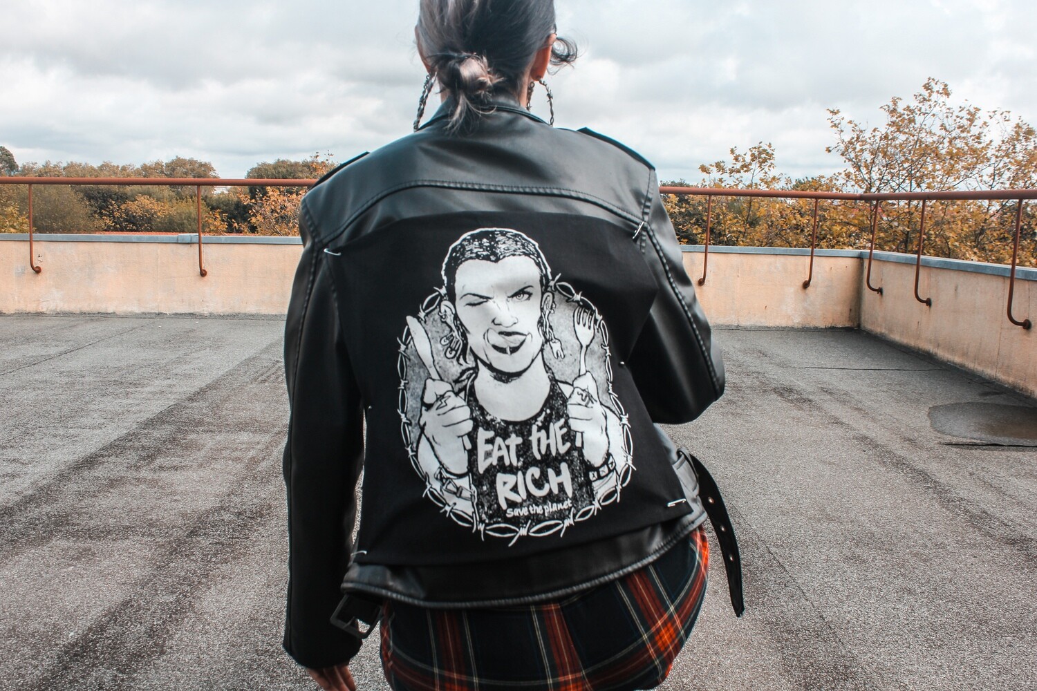 EAT THE RICH back patch
