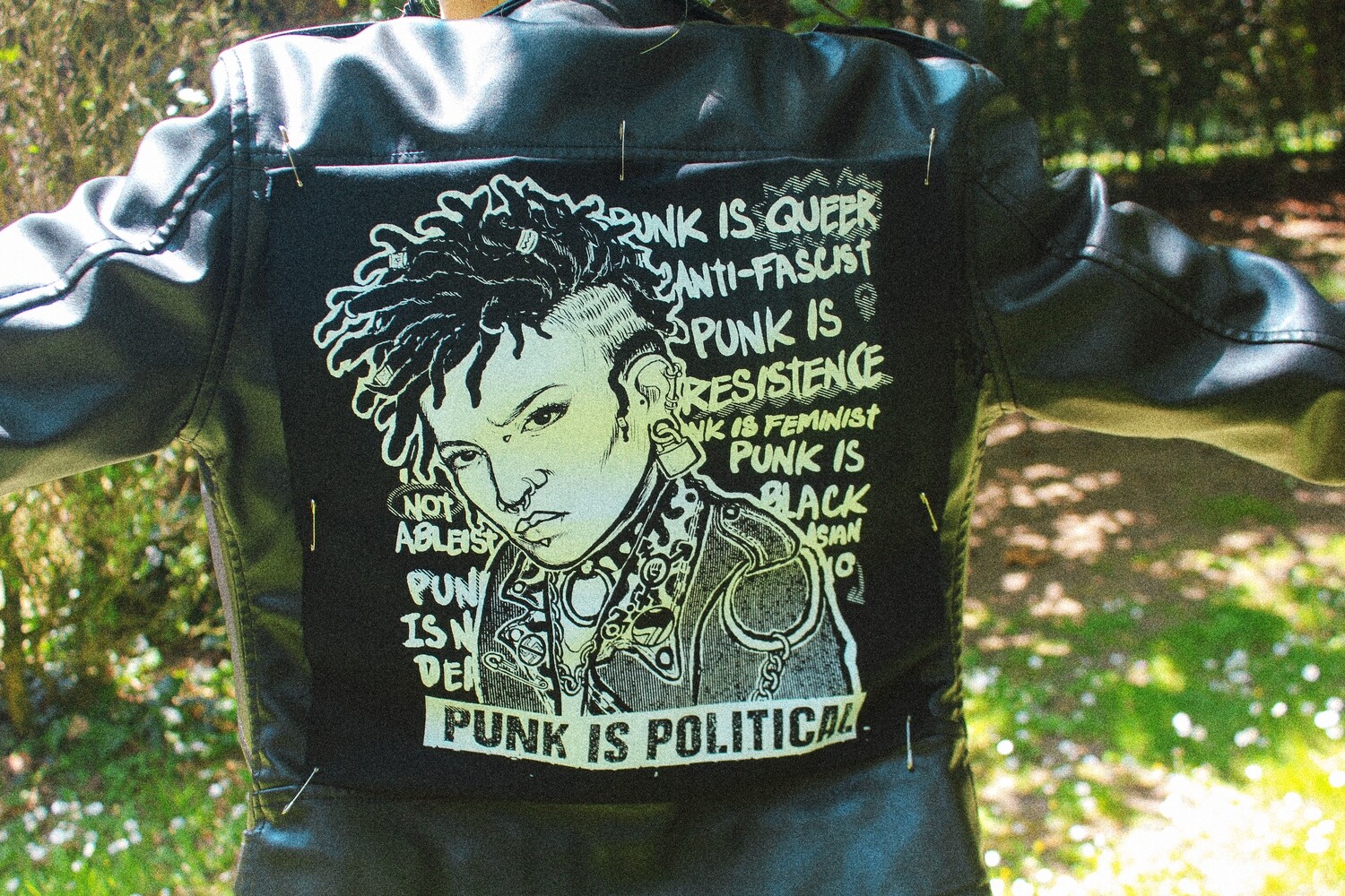 Punk back patch