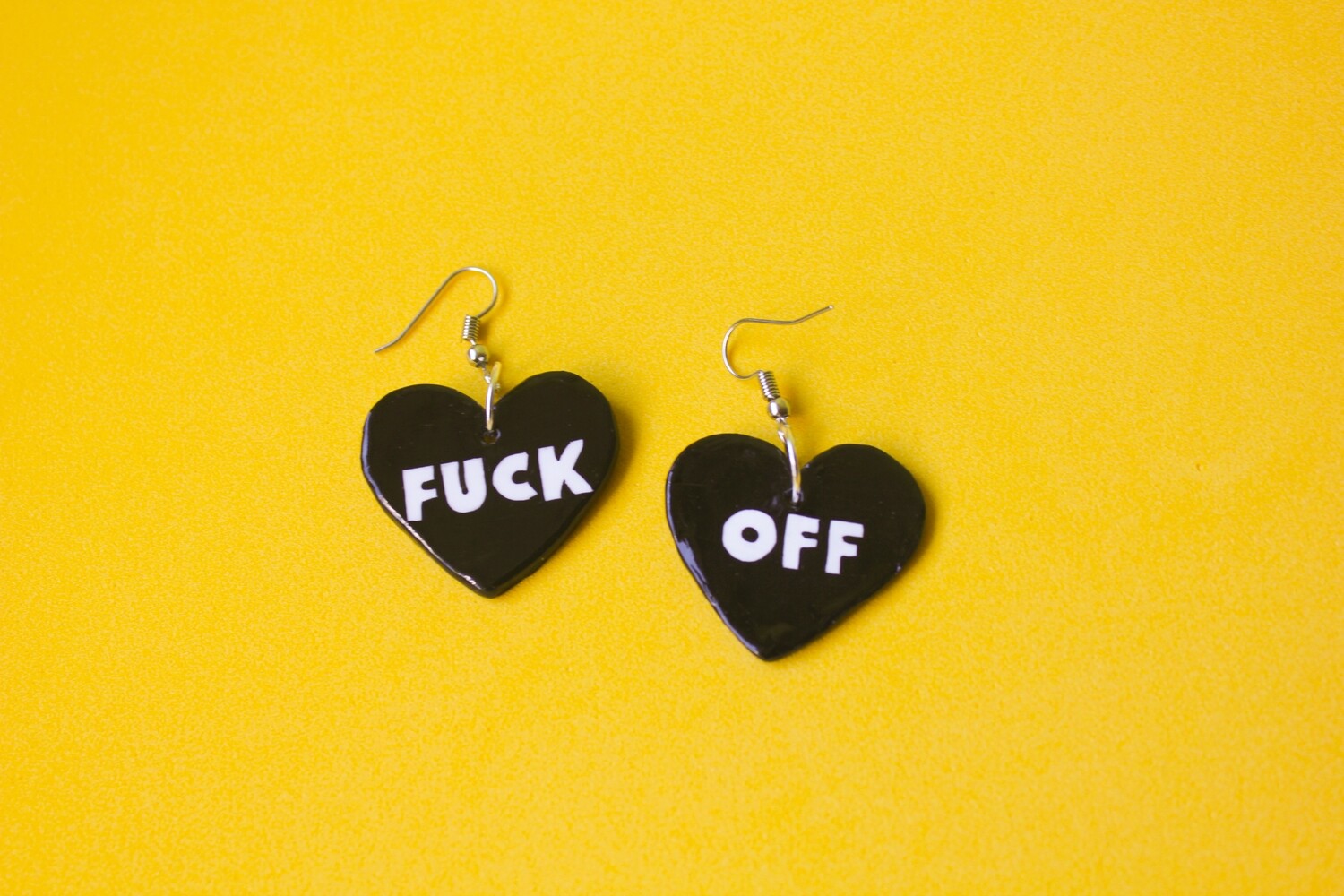 Fuck Off earrings
