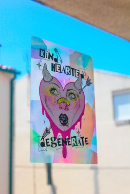 Sun catcher sticker
