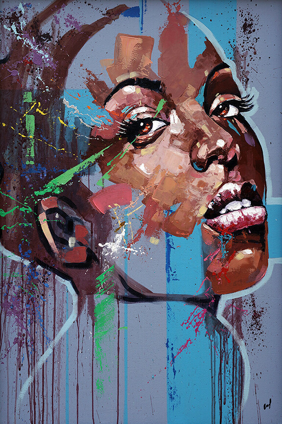 Black Is Beautiful #2, Purchase Options: Fine Art Watercolor Print