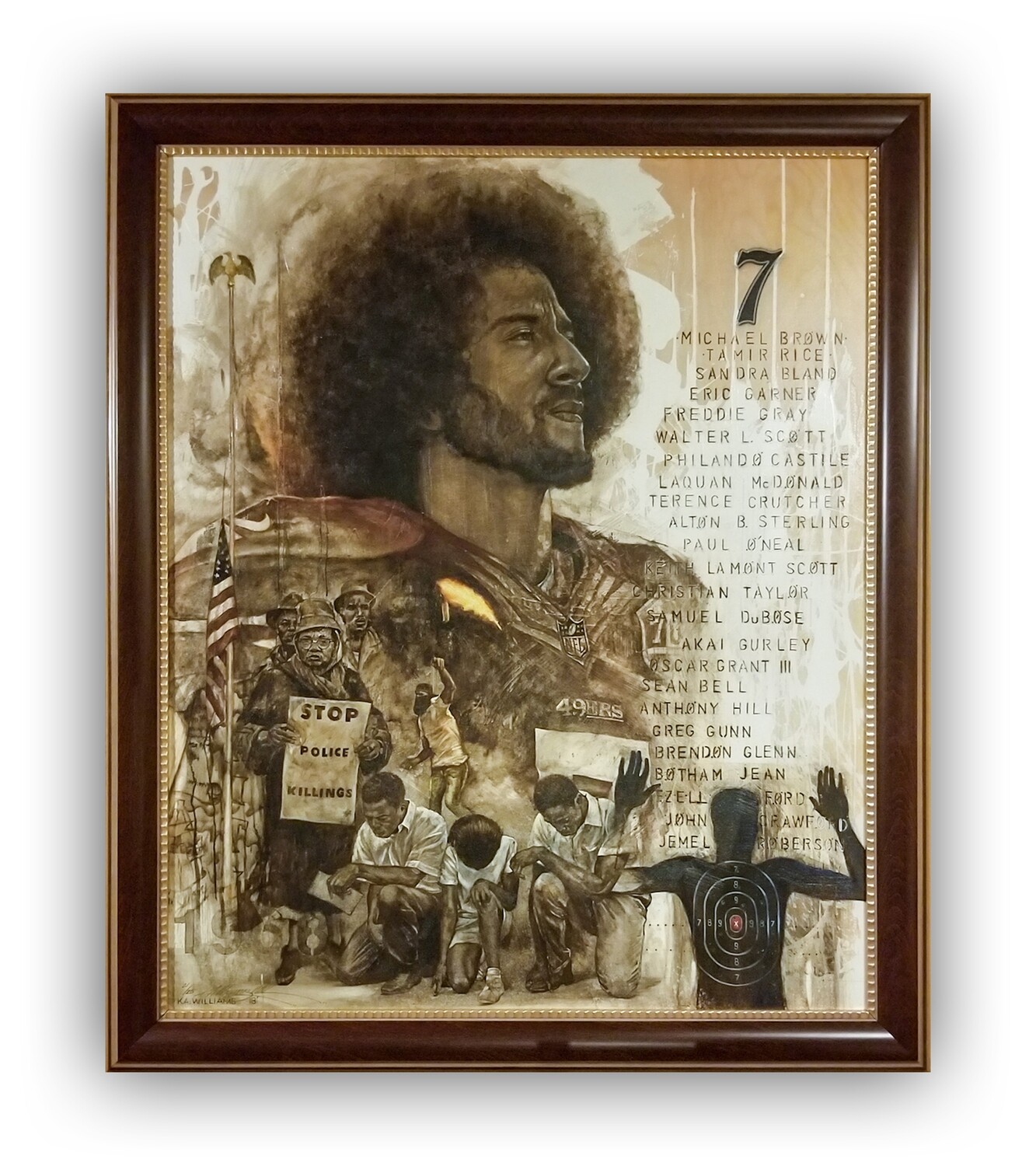 No Justice.. No Peace. (Framed Canvas)