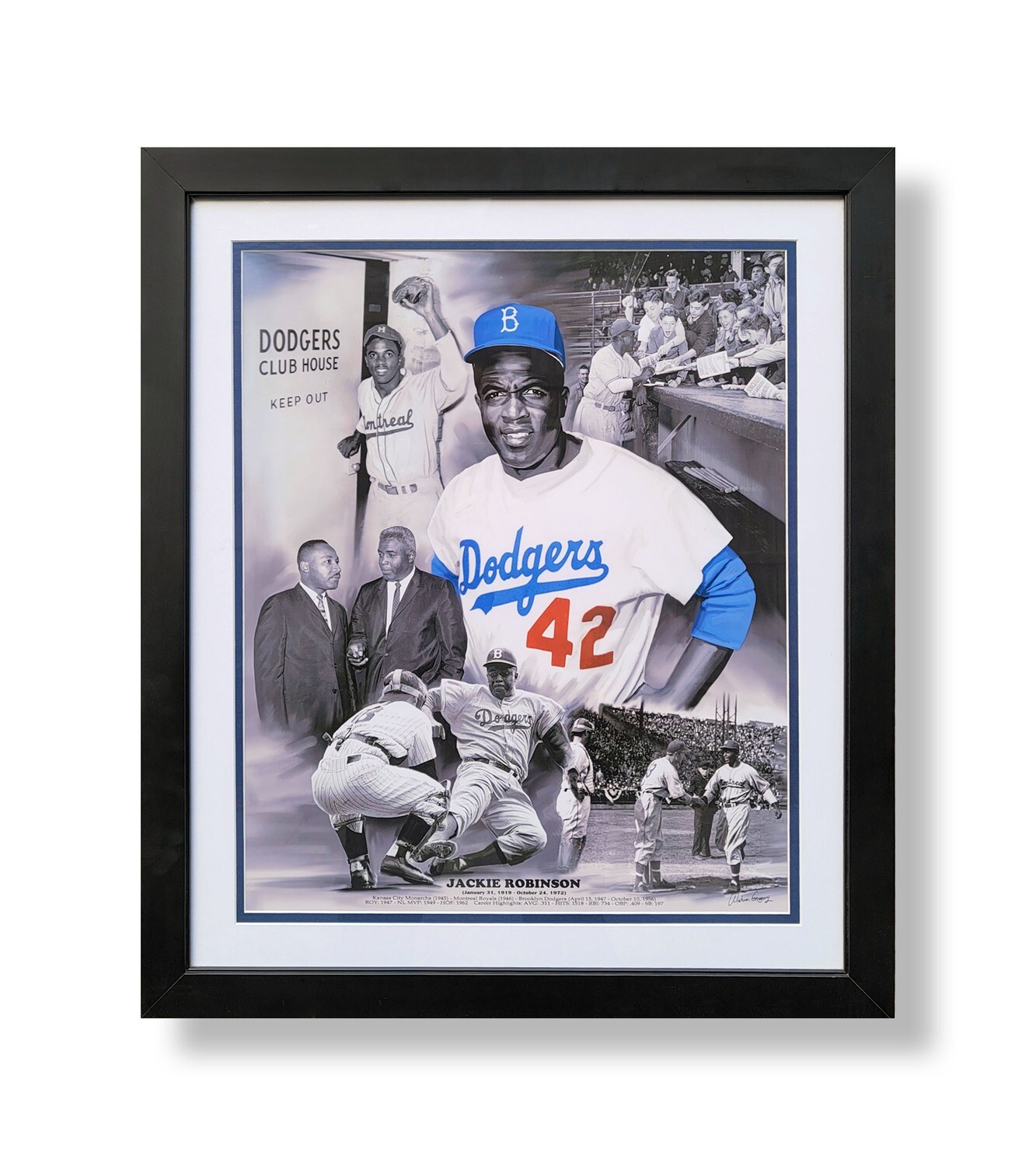 Jackie Robinson (framed)