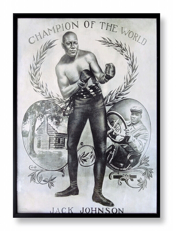 Jack Johnson, Unforgiving Blackness (framed)