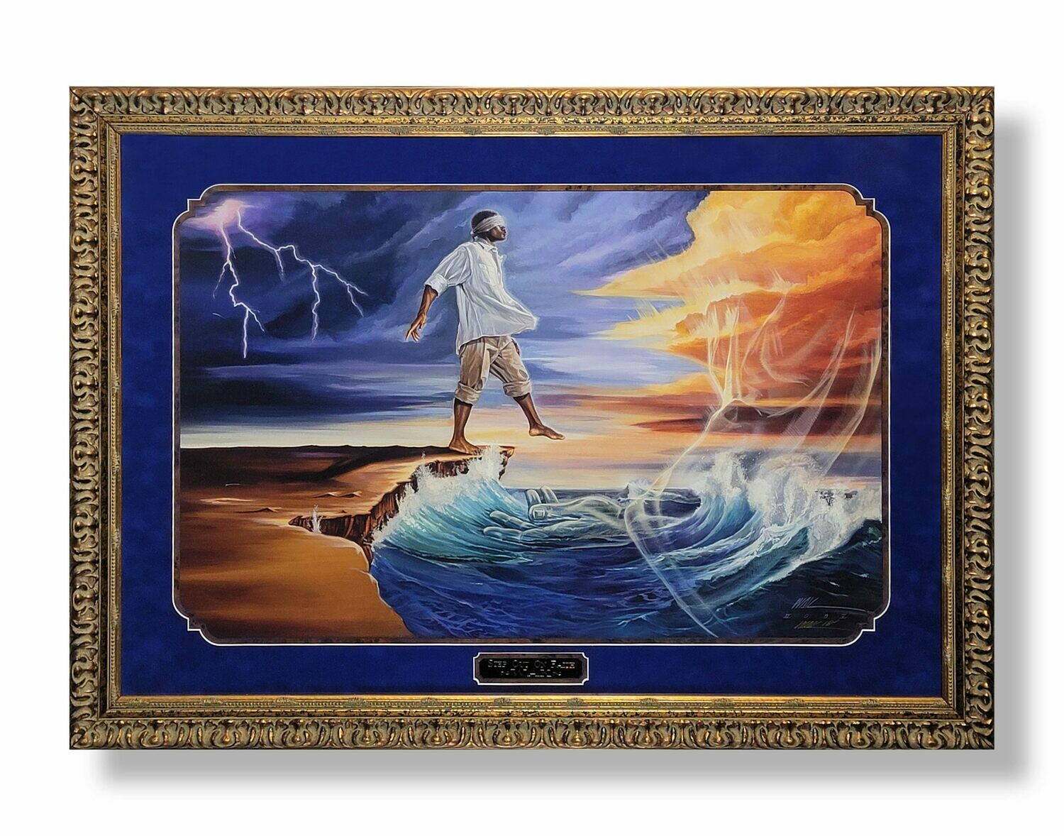 Stepping out on faith-Male (framed)