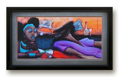 Hennessy and Apple Martini (Framed)