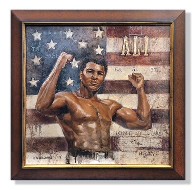 ALI-AMERICA (Framed Canvas)