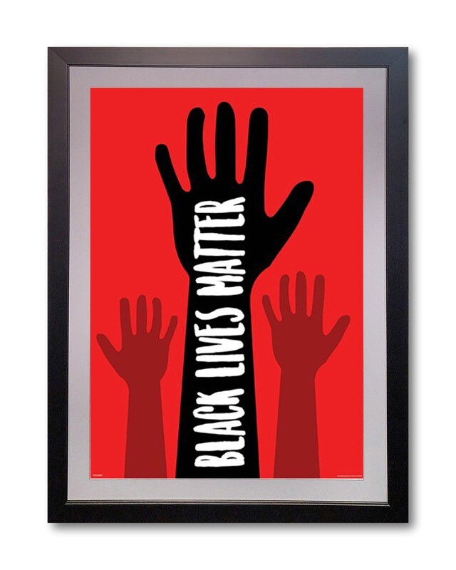 Black Lives Matter Red (framed)