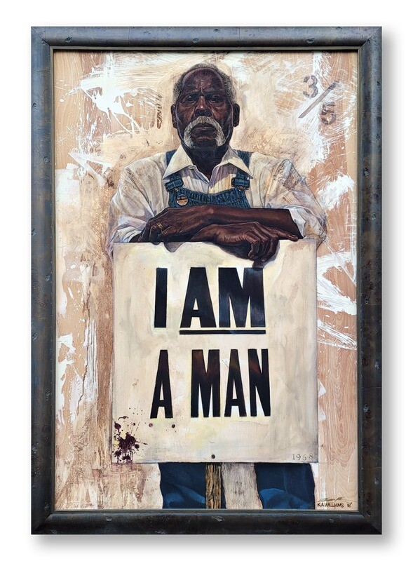 I AM A MAN (Framed Canvas)