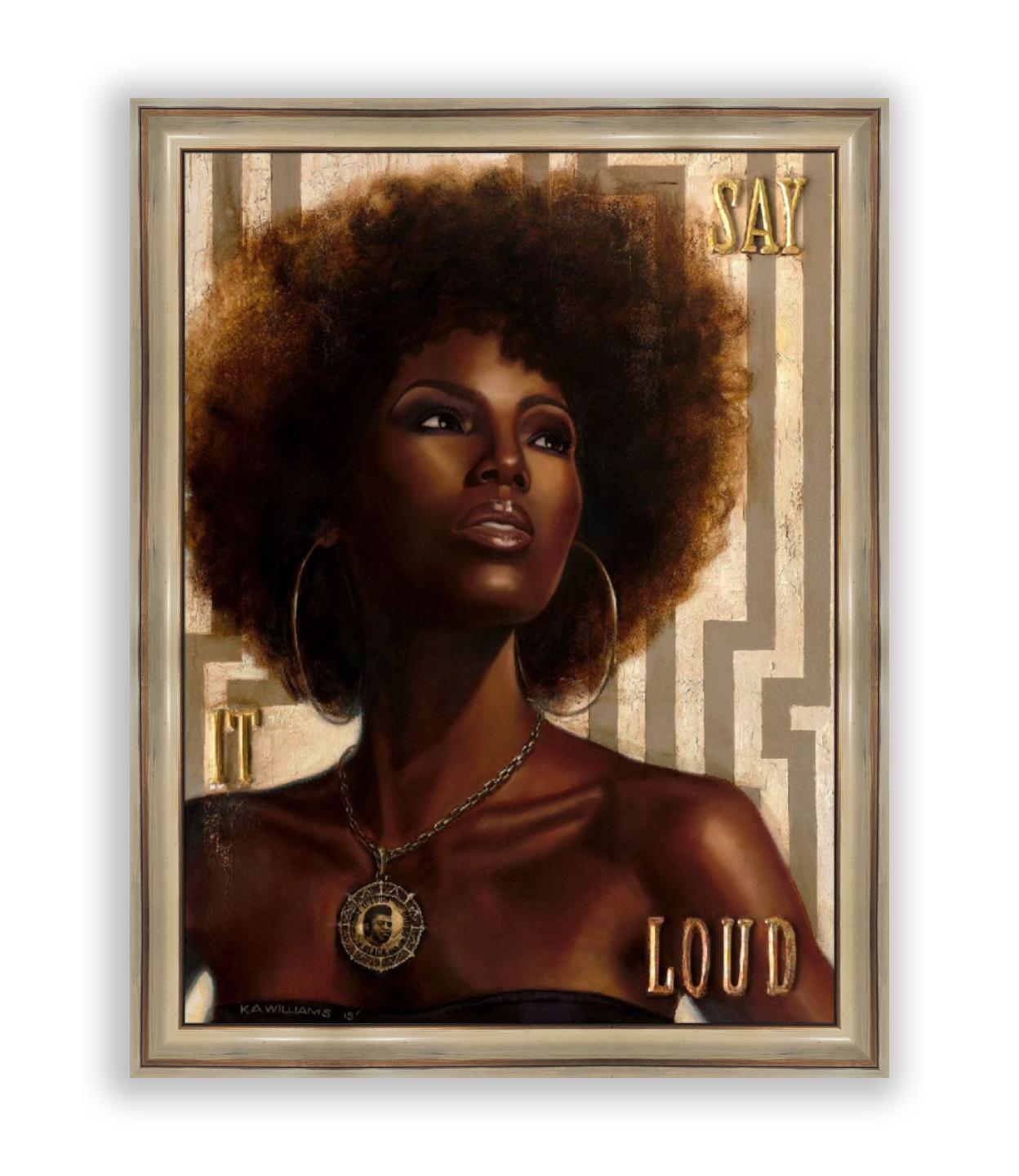 SAY IT LOUD !! (Framed Canvas)