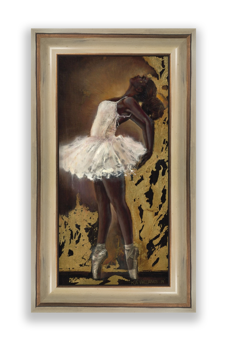 Black Swan (Framed Canvas)