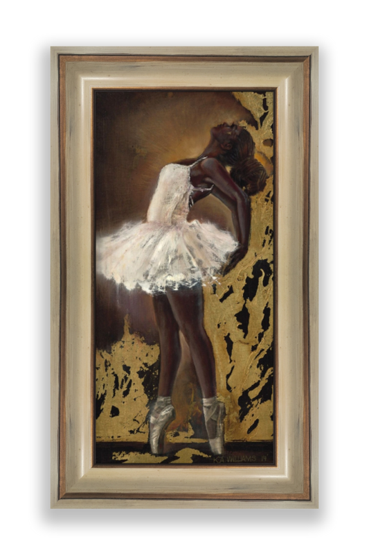 Black Swan (Framed Canvas)