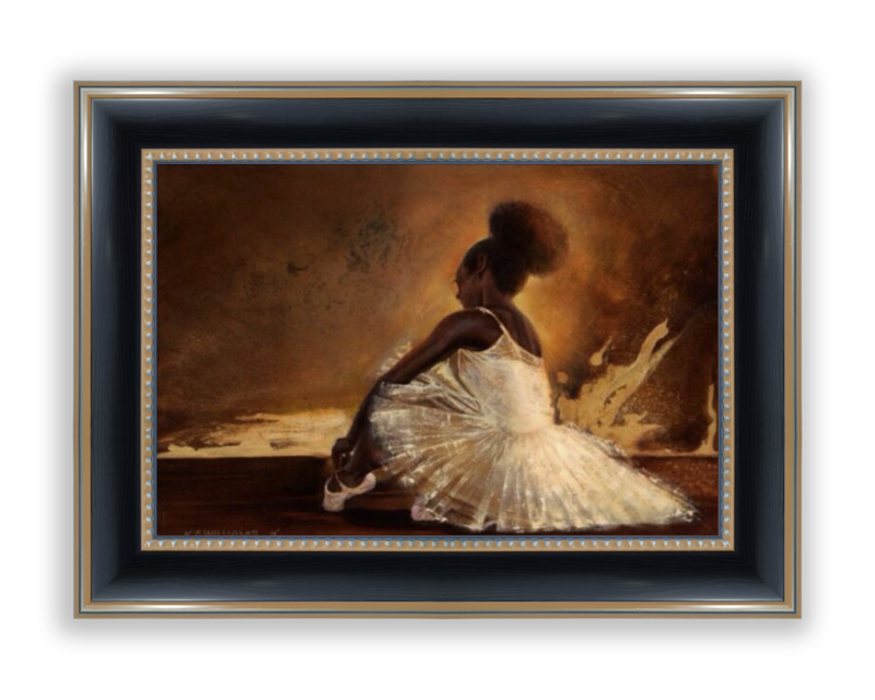 Ballerina Noir (Framed Canvas)