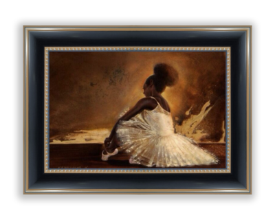 Ballerina Noir (Framed Canvas)